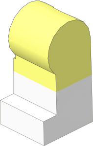 Minifig Leg Left with White Lower Leg Pattern