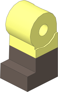 Minifig Leg Right with Dark Brown Lower Leg Pattern