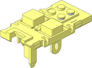Electric 9V Battery Box  4 x 14 x  4 - Buttons