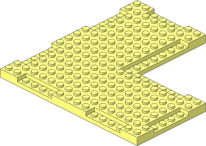 Plate 16 x 16 x 0.667 with  8 x  8 Cutout and Recessed Studs
