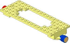 Train Base  6 x 16 Type 2 with Magnets (Complete)