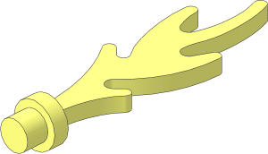 =Minifig Flame with Rim