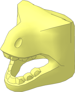 Minifig Headdress T-Rex