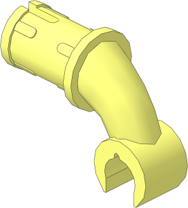 Figure Arm Bent with Clip and Friction Pin
