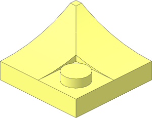 Plate  2 x  2 with Slope Inverted Corner