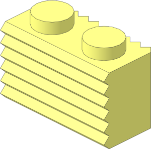 Brick  1 x  2 with Grille
