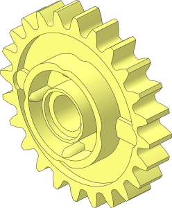 Technic Gear 24 Tooth with Clutch on Both Sides
