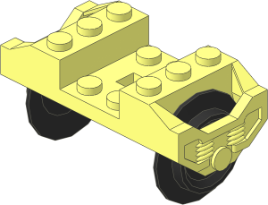 Train Wheel Bogie Single Axle with Wheelset with Closed Centre Wheels