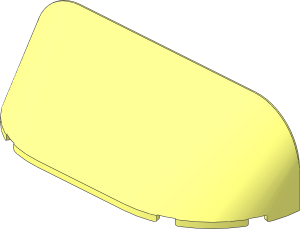 Windscreen  4 x 12 x  3 Curved