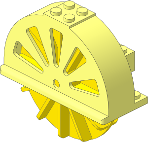 Fabuland Paddle Wheeler with Yellow Wheel