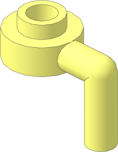Plate  1 x  1 with Vertical Bar