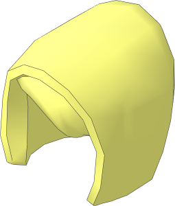 Minifig Hood with Fringe