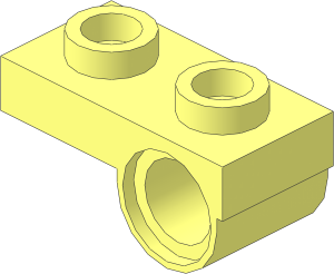 =Plate  1 x  2 with Offset Peghole on Underside