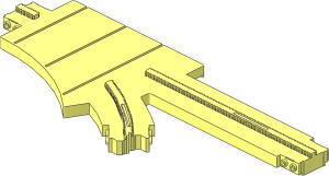 ~Monorail Track Point Right - Top
