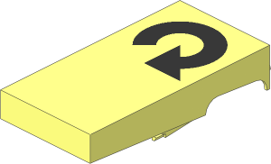 ~Electric Switch: Key Right with Right Rotating Arrow Pattern