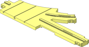 ~Monorail Track Point Left - Top