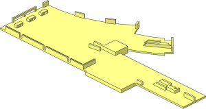 ~Monorail Track Point Left - Bottom