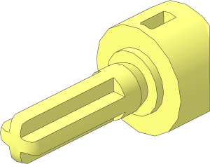 Technic Steering Constant Velocity 8mm Joint Female with 2L Axle