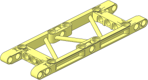Technic Beam 15 x  5 with Open Center and 3 Truss Bars