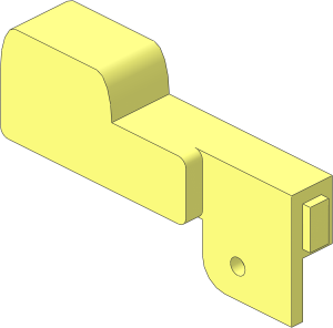 ~Garage Door Counterweight with Pin Hole Left