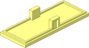 ~Electric Train Motor  9V Bottom Cover