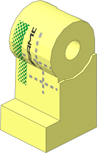 Minifig Leg Right with Racing Suit with Black AMG Logo, Green Halftone and Grey Dotted Lines Pattern (Needs Work)