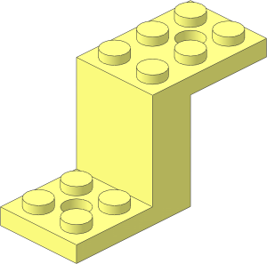 Bracket  5 x  2 x  2.333 with Inside Fillets with Reinforced Bottom