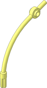 Bar Curved with Axle End and  2 Opposite Studs