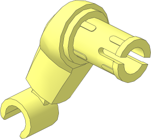 Minifig Arm Half Giant Right with Friction Pin and Hand