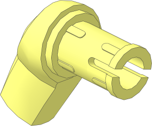 Minifig Arm Half Giant Right with Friction Pin