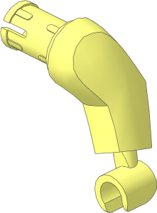 Minifig Arm Half Giant Left with Friction Pin and Hand