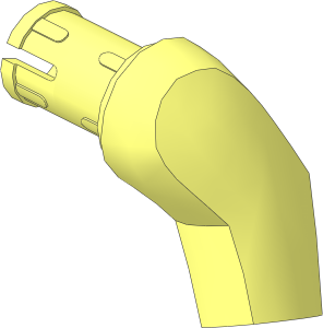 Minifig Arm Half Giant Left with Friction Pin