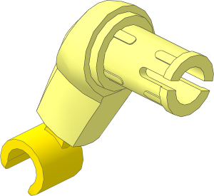 Minifig Arm Half Giant Right with Friction Pin and Light Nougat Hand Pattern
