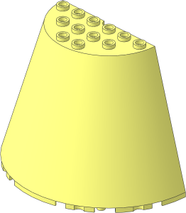 Cone Half 10 x  5 x  6