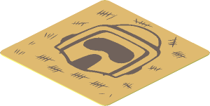 Sticker  1.8 x  1.8 with SW Scout Trooper Helmet and Tally Marks