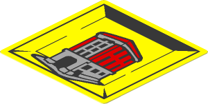 Sticker  1.7 x  1.7 with Miniature Set 75827 Firehouse Headquarters