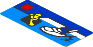 Sticker  0.7 x  1.7 with Miniature Set 60126