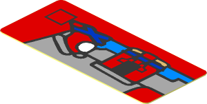 Sticker  0.7 x  1.7 with Miniature Set 10687