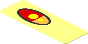 Sticker  0.6 x  1.7 with Tail Light