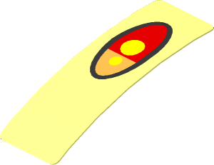 Sticker  0.6 x  1.7 with Tail Light (Formed)