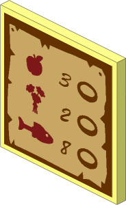 Roadsign Clip-on  2 x  2 Square with Goods and Prices Sticker