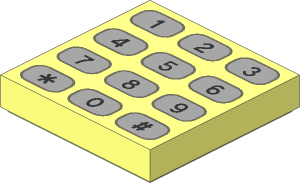 Tile  2 x  2 with Phone Keypad Pattern