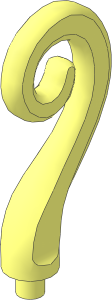 Plant Vine Curled with Bar
