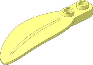 Plant Palm Leaf  2 x  6 Rounded with Rounded  1 x 2 Plate