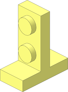 Bracket  2 x  1 -  2 x 1 Up Centred