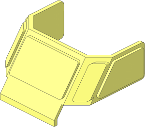 Glass for Train Front Sloping Top