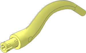 Animal Tail Bladed with Pin (Perpendicular Slot) and Bar Tip