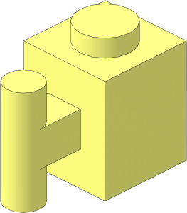 Brick  1 x  1 with Handle