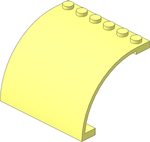 Panel  6 x  5 x  3.333 with Curved Top