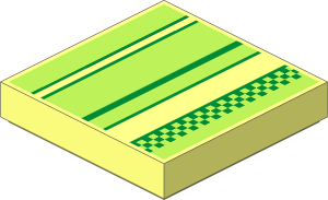 Tile  2 x  2 with Super Mario Pixelated Pipe Pattern